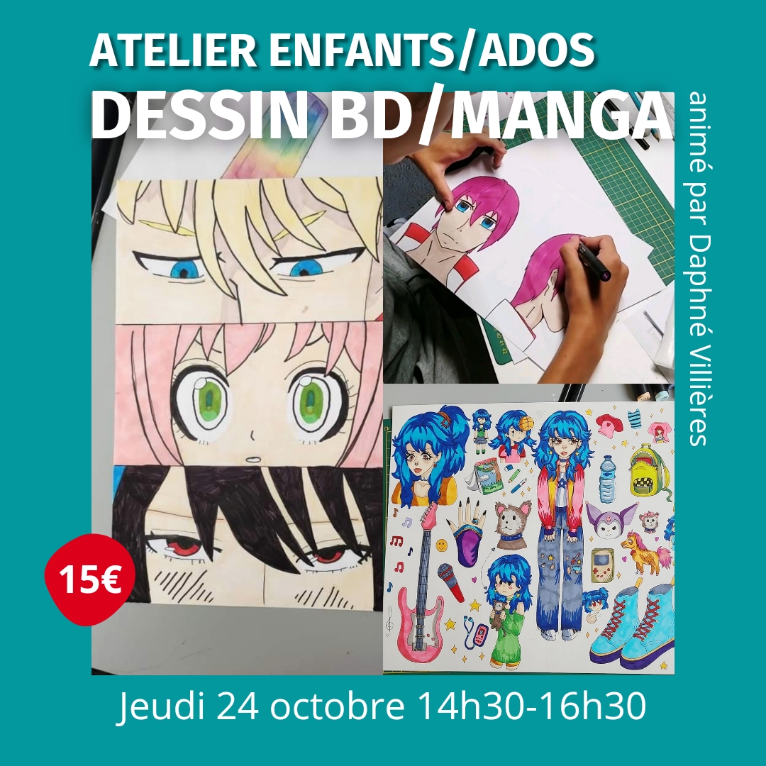 atelier dessin bd manga enfants dax landes